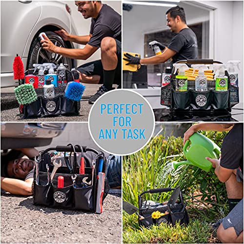 Chemical Guys, Quick Load Collapsible Detailing Caddy & Organizer, Black | Collapsible caddy carries soaps, tools and accessories for wash day, folds flat for easy garage storage