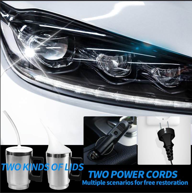 Headlight Restoration Kit, 800g Vapor Headlight Restoration Kit, Head Light Lens Restore Kit with 800g Repair Liquid for Repair Headlight Yellowing/Vague/Scratch/Oxidation - size: Large