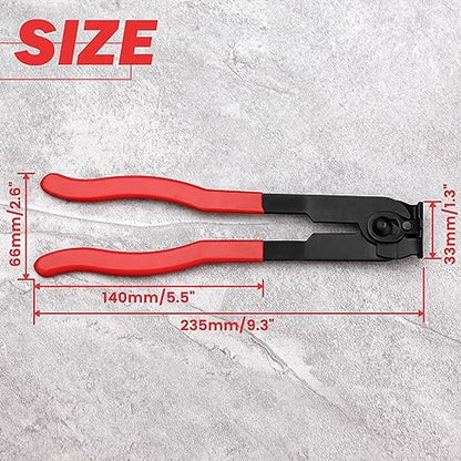 31PCS CV Joint Boot Clamp Plier with Adjustable Stainless Steel Ear Joint Banding Clamps Locking Metal Cable Zip Ties Automotive CV Axle Boot Repair Kit CV Boot Clamp Tool for Most Cars