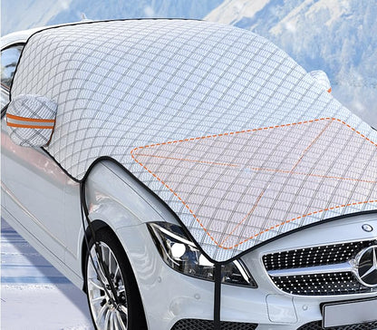 Winter Windshield Covers for Ice and Snow&Winter Car Essentials, Car Anti-Snow Cover, Frost Ice Windscreen Covers with Magnetic Edges,Snow Windshield Cover Automotive Exterior Accessories