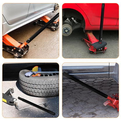 Floor Jack Handle Replacement: 2Pcs 3 Ton Horizontal Hydraulic Lift Pole Extension Part - Automotive Car Tire Hoist Trolley Rod, Anti-Slip Grip Lever Bar