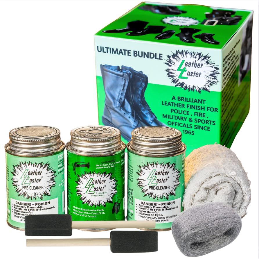 Leather Luster Patent Leather Polish, Cleaner and Conditioner | Made in the USA - style: Ultimate Bundle - 21oz