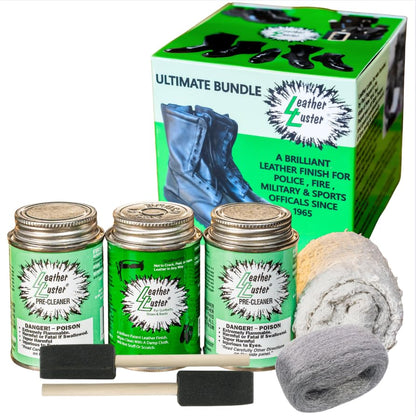 Leather Luster Patent Leather Polish, Cleaner and Conditioner | Made in the USA - style: Ultimate Bundle - 21oz