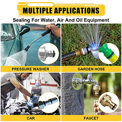 780PCS 18 Sizes Rubber O Ring Assortment Kit with 180° Pick & Hook Tool | O Ring Set of home, Universal Nitrile Rubber Pressure Washer, for Hose, Faucet, Automotive, Air and Gas Sealing Repair - size: 780PCS