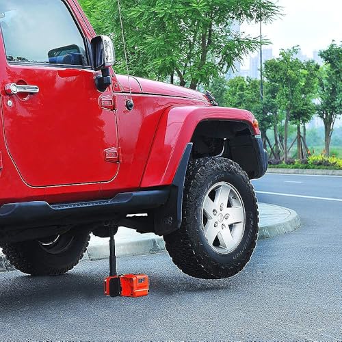 E-HEELP Electric Car Jack 5Ton 12V Kit Hydraulic (Lifting Range: 6.1~17.7 inch) with Inflator Electric Jack for Car SUV Sedan MPV Change Tires Garage Repair Emergency Kit