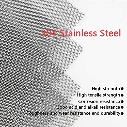 Tuklye Stainless Steel Wire Mesh Screen for Thermoplastic Repairs,Car Bumper Repair for Thermoplastic Repairs,5.9 x 7.9inch (150 x 200mm) Plastic Welding Kit 5 Pieces