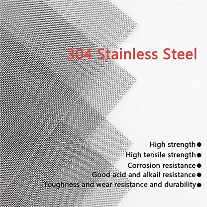 Tuklye Stainless Steel Wire Mesh Screen for Thermoplastic Repairs,Car Bumper Repair for Thermoplastic Repairs,5.9 x 7.9inch (150 x 200mm) Plastic Welding Kit 5 Pieces