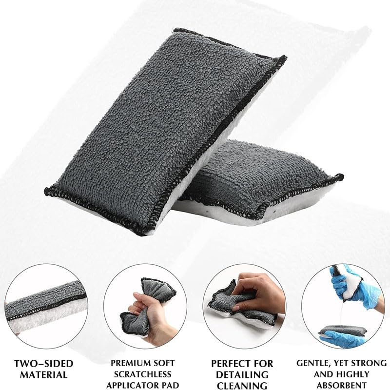 10Pcs Car Detailing Brush Set, Car Detailing Kit,Car Dashboard Cleaning Soft Brush, Suitable for Cleaning Internal Brush Panels, Vents, Leather, and Computers. - color: Black