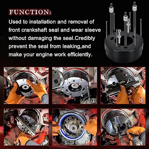 4918991 Front Crankshaft Seal & Wear Sleeve Remover/Installer Tool Compatible with Cummins ISX12 and ISX15