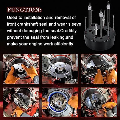 4918991 Front Crankshaft Seal & Wear Sleeve Remover/Installer Tool Compatible with Cummins ISX12 and ISX15