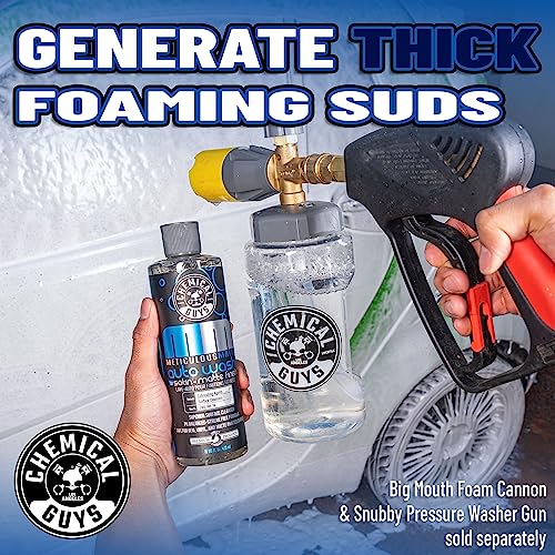 Chemical Guys Car Wash Soap – Meticulous Matte – High Foaming Car Foam Soap for Foam Cannons, Guns and Buckets – Safe for Satin and Matte Paint Finishes, Scratch Free Cleaning, 16 oz Bubble Gum Scent | High-foam soap cleans satin and matte finishes withou