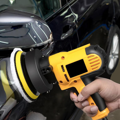 110V 600W Dual-Action Polisher - Variable Speed Random Orbital Buffer Machine for Cars, Boats, Floors - Professional Detailing Kit with 5" Pads (600-3700 RPM) for Waxing, Polishing & Paint Correction