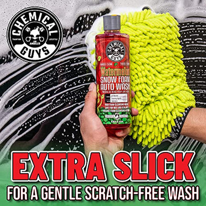 Chemical Guys Car Wash Soap for Foam Cannon or Bucket, Watermelon Snow Foam Car Wash Soap for Trucks, Motorcycles, RVs & More, Super Suds, Watermelon Scent - 128 oz (1 Gallon) | High-foaming pH-balanced suds for cannons, guns or buckets, gentle on wax and