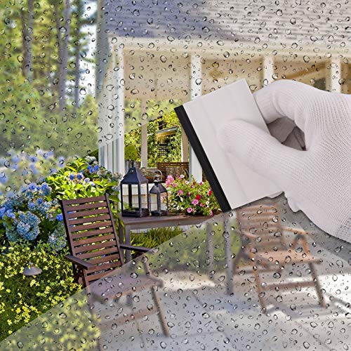EHDIS Small Rubber Squeegee 3" Block Squeegee for Car Window Windshield,Film,Stickers,Decals and Vinyl Applicator,Kitchens, Glass, Shower,Counter Cleaning Tool, Pack of 2-White - size: 3 inch