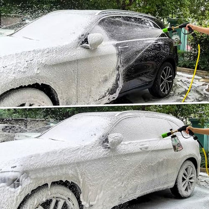 BEAR FORCE Innovative Pressure Washer Foam Cannon Pro+ (Thicker Suds, 3 Times of Life), 2026 Car Wash Snow Foam Blaster with One-Click Disassembly Technology + 1/4" Quick Plug, 34oz Bottle - color: Brass Foam Cannon