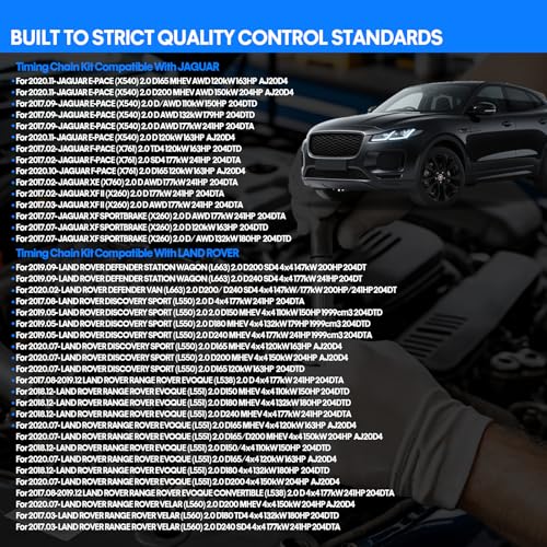 2.0L Timing Chain Kit with Tool Kit for 2017-2020 Land Rover Range Rover Velar Series for Jaguar XE XF Series, OE Standard Engine Timing Replacement Parts | OE Standard Timing Replacement parts, AJ133 - color: 2.0 L timing kit