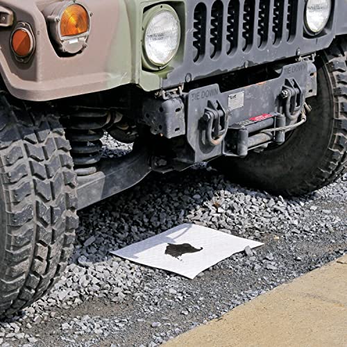 PIG Oil Absorbent Mat Pad | in Dispenser Box | Absorbs Oils & Fuels | 21 oz Absorbency Per Pad | Mediumweight | 20" L x 15" W | 100 Pads | MAT454 - style: With Dispenser Box