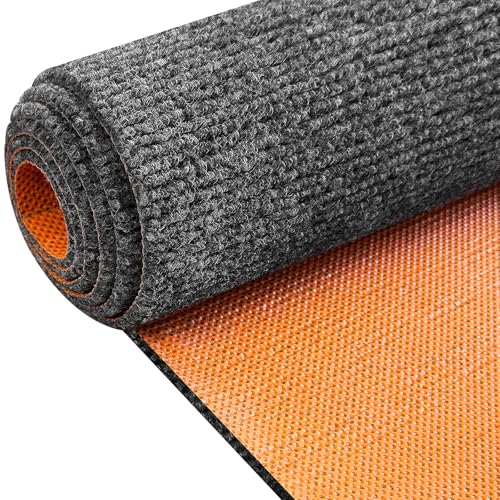 Heavy Duty Oil Resistant Garage Car Bottom Mat, Reusable Floor Protector, 1/4 Inch Thick Waterproof Rubber Backing, Oil Absorbent (Dark Gray) (60 * 36) - size: 60*36