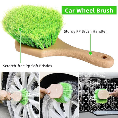 62" Car Wash Brush with Long Handle Chenille Microfiber Car Wash Mop Mitt, Wheel Brush, Windshield Window Squeegee, Car Duster Microfiber Towel, Gloves, for Cleaning Cars, RV, Truck, Boat - size: 11 Pack