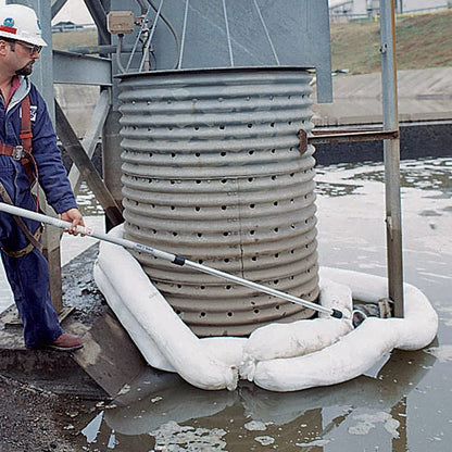PIG Oil Boom - Oil-Only Absorbent Boom - 2 Pack - 5" x 20' Boom - Absorbs up to 12 gallons per Boom - BOM408 - size: 5" x 20'