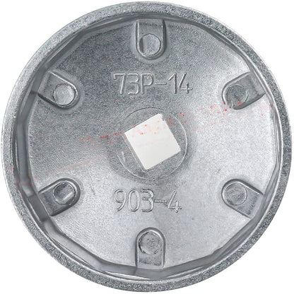 Oil Filter Cap Wrench 74mm Max Inner Dia Aluminum Alloy 14 Flute Model 903-4 - size: Model 903-4