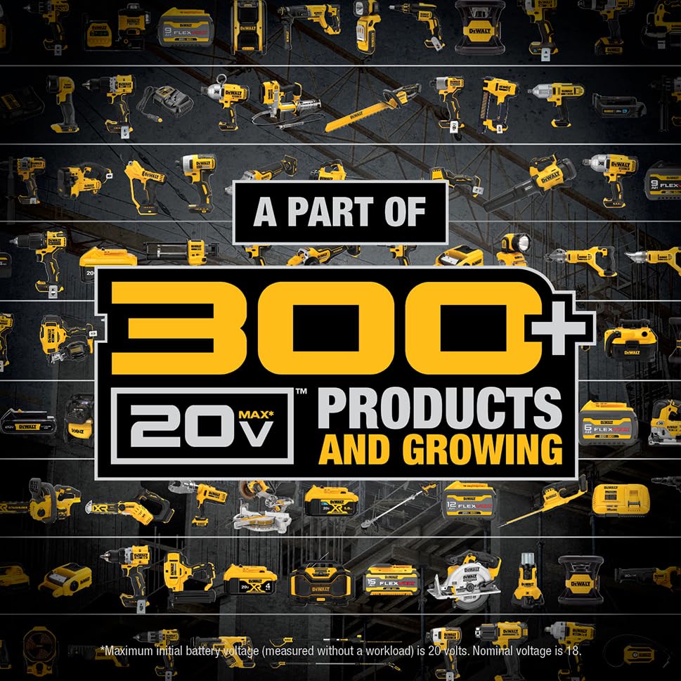 DEWALT 20V MAX Cordless Impact Wrench, 1/2 Impact Gun, 4-Speed High Torque with Hog Ring Anvil and LED Light, Brushless Motor, Precision Wrench, Tool Only (DCF900B) - size: Large